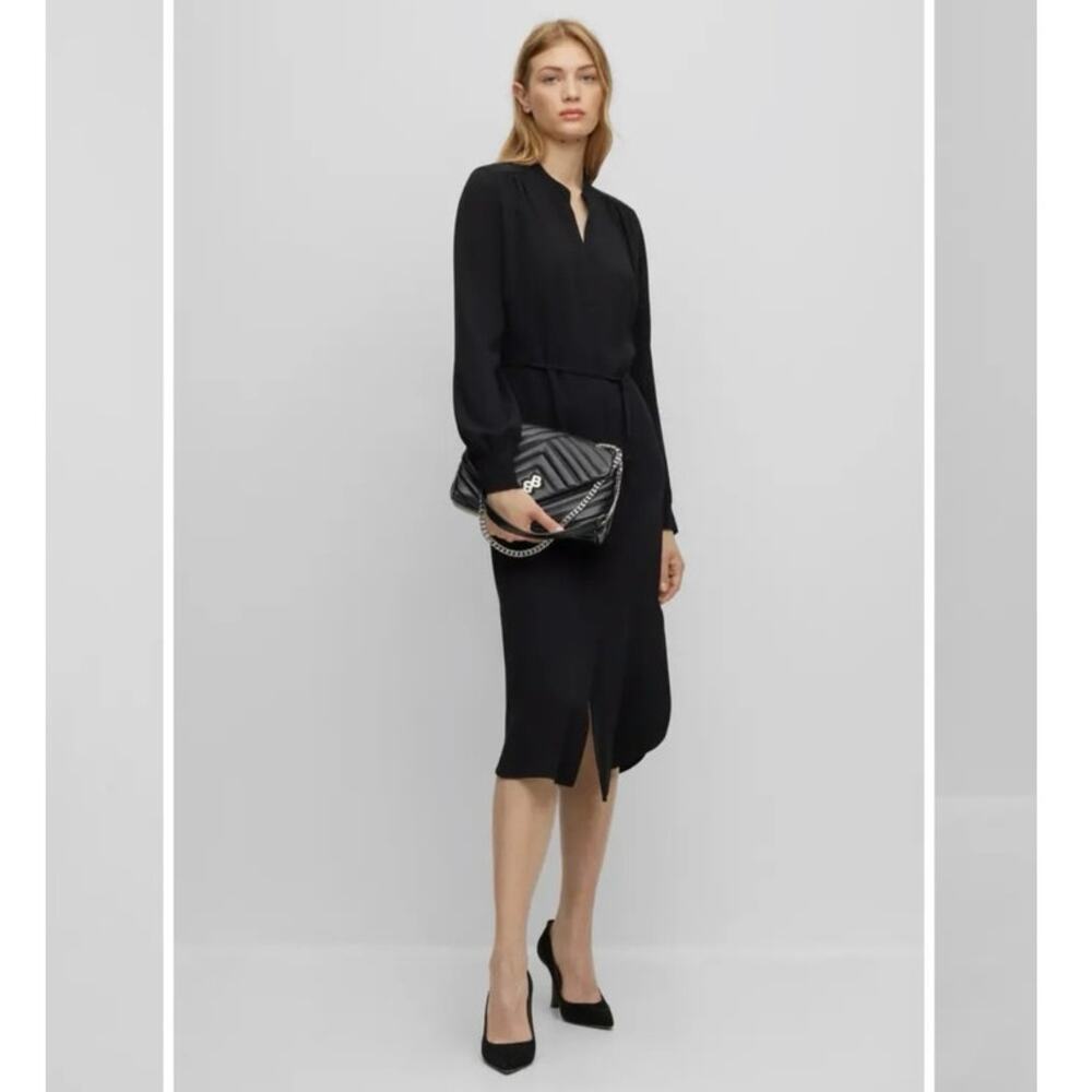 Boss Black Long-Sleeve Mini Dress